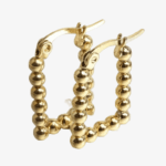 Ball Hoop Earrings