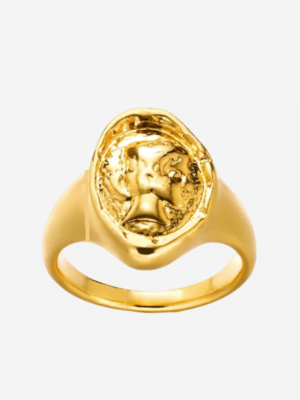 Lion Wax Seal Chunky Signet Ring