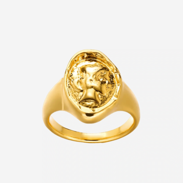 Lion Wax Seal Chunky Signet Ring