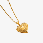 Heart Shaped Locket Pendant Necklace
