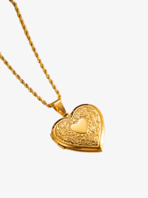 Heart Shaped Locket Pendant Necklace
