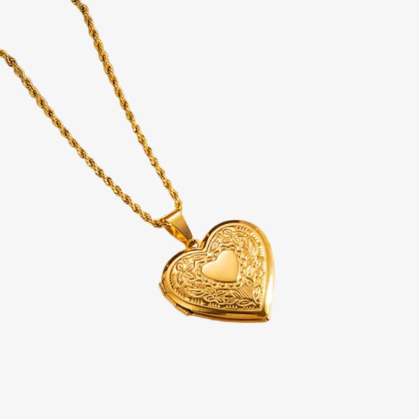 Heart Shaped Locket Pendant Necklace