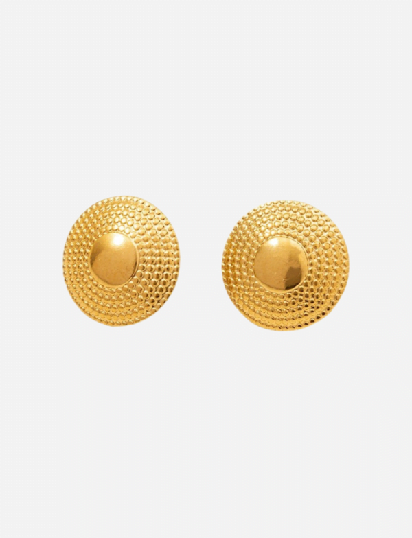 Grecian Circular Stud Earrings