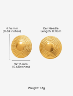 Grecian Circular Stud Earrings