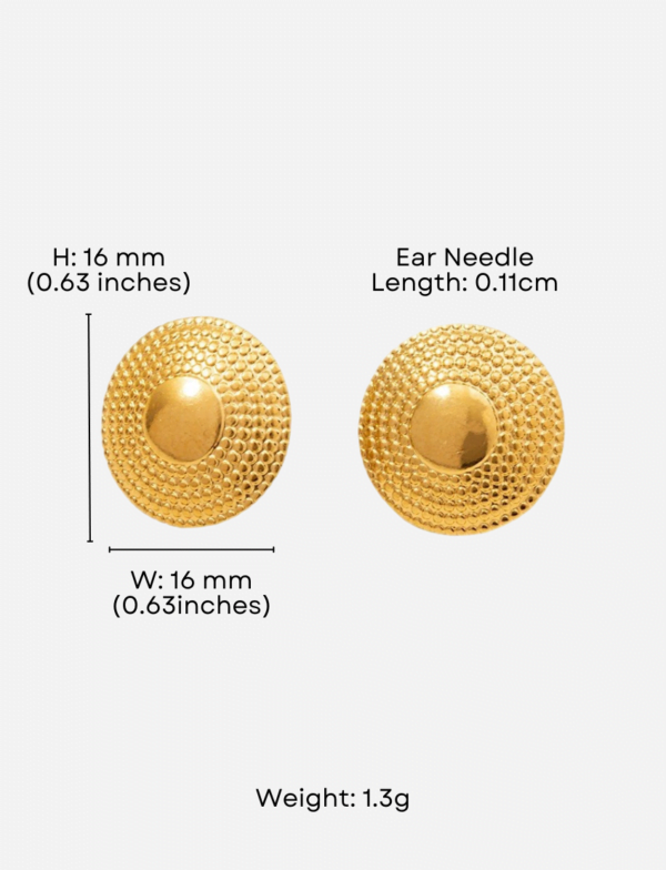 Grecian Circular Stud Earrings