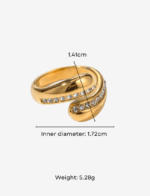 Vivienne Adjustable Open Ring