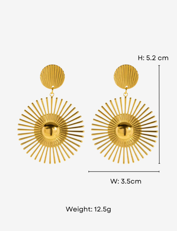Burning Sun Drop Earrings
