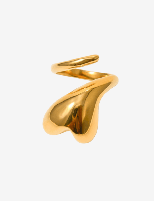 Ofelia Chunky Heart Open Ring