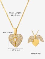 Angel Wings Pendant Necklace