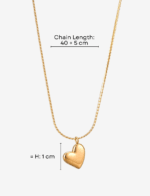 Bijou Heart Pendant Necklace