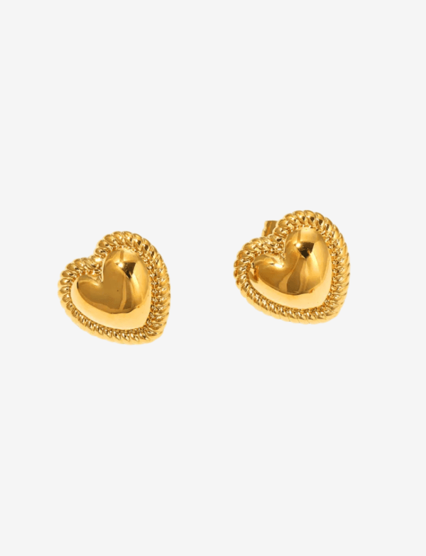 Zoe Heart Stud Earrings