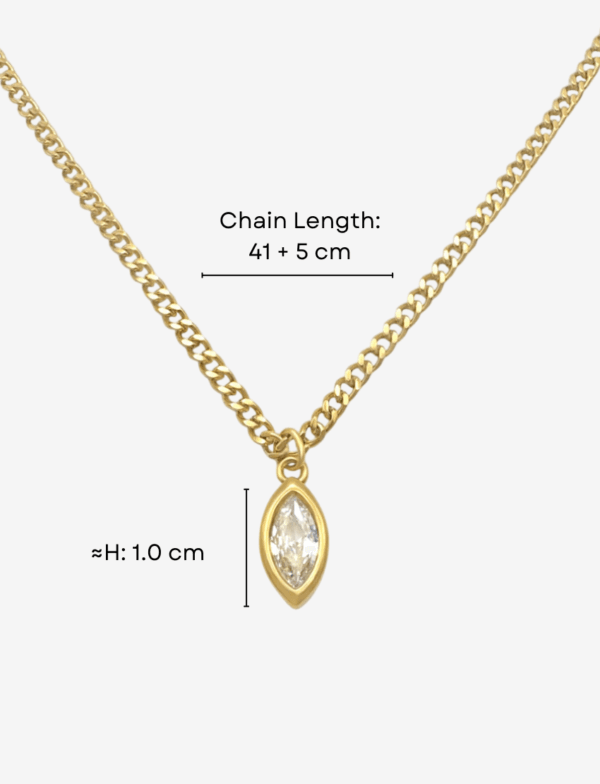 Tear Drop Pendant Necklace