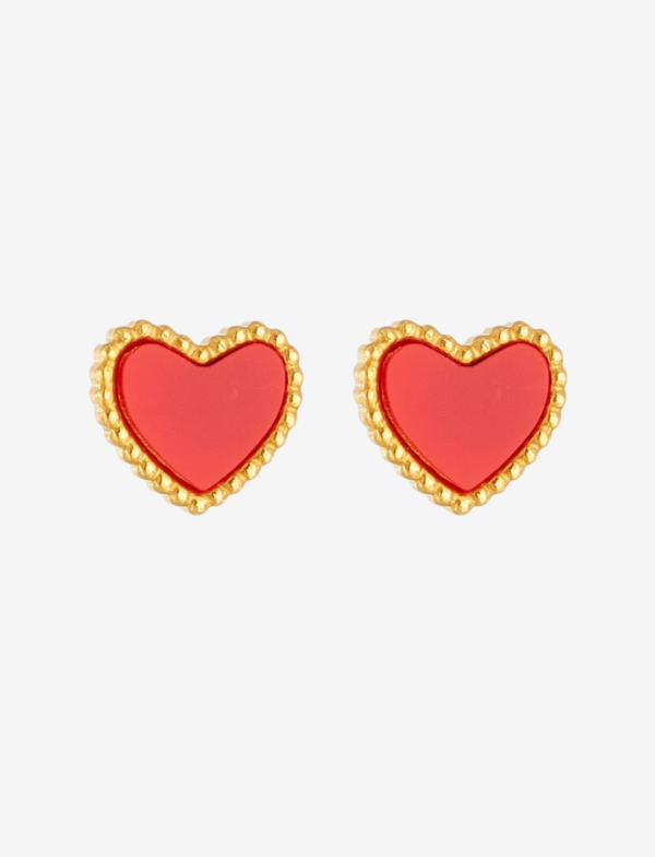 Heart Stud Earrings