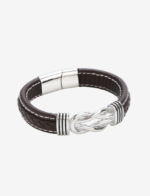 Infinity Knot Leather Bracelet
