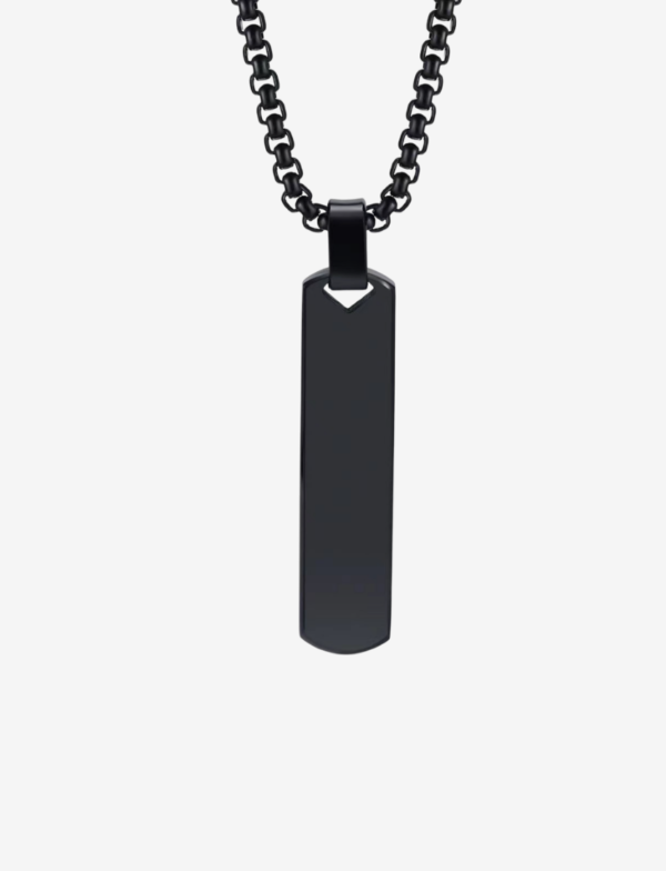 Rectangular Bar Pendant Necklace