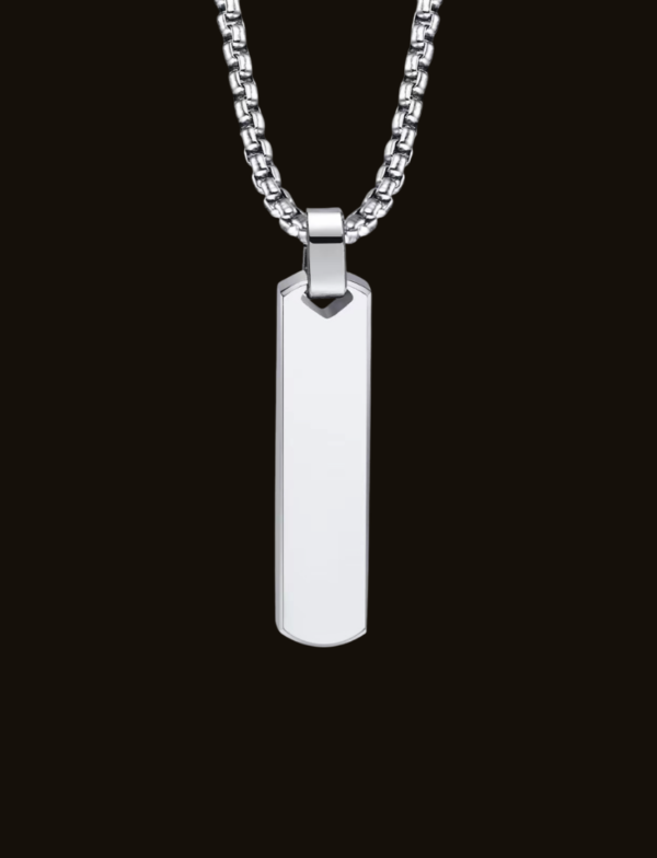 Rectangular Bar Pendant Necklace