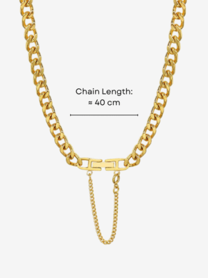 HAUTEHAUS-ACCN [Antoinette Chained Choker Necklace, with measurements]