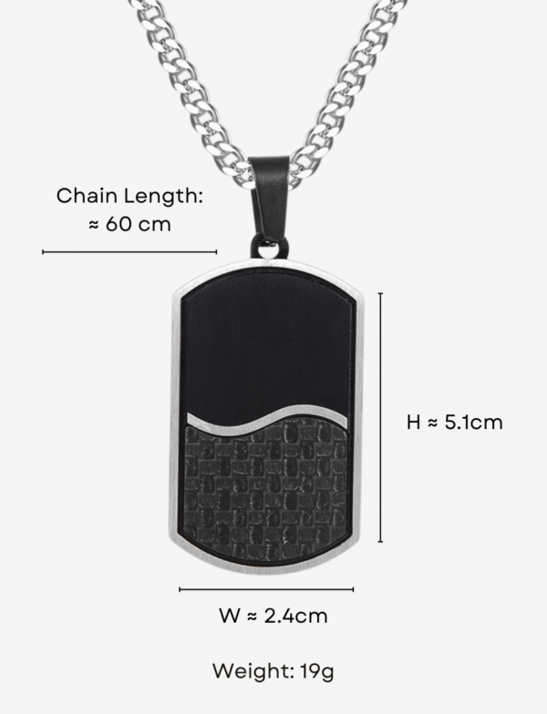 Forge Dog Tag Pendant Necklace