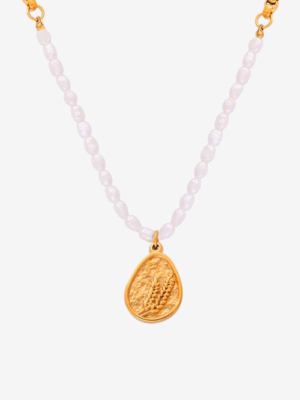 Agnes Pearl Wheat Pendant Necklace