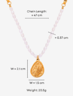 Agnes Pearl Wheat Pendant Necklace