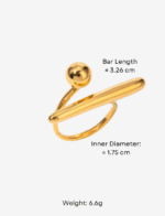 Ball & Bar Open Ring