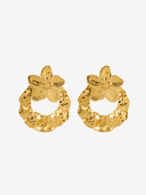Exaggerated Magnolia Statement Earrings