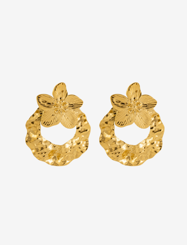 Exaggerated Magnolia Statement Earrings