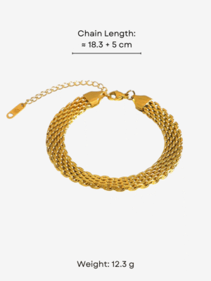 HAUTEHAUS-FDCB [Filo d’Oro Chain Bracelet, with measurements]