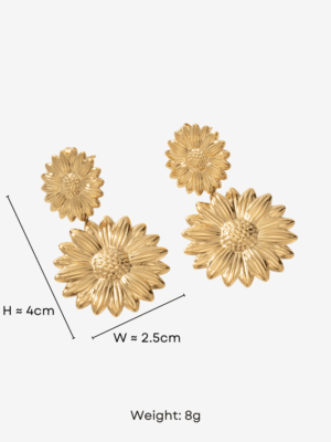 HAUTEAHAUS-HDE [Heliora Drop Earrings, with measurements]