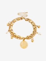 Hand of Fatima Double Chain Bracelet
