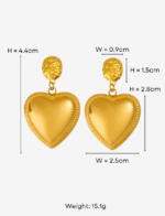 Love Dome Drop Earrings