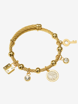 Lock & Key Charm Bangle