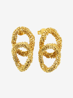Retro Textured Stud Earrings