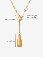 Water Drop Pendant Necklace