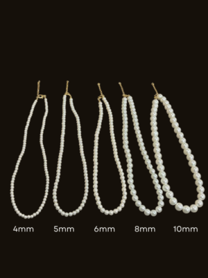 HAUTEHAUS-CFPN [Classic Faux Pearl Necklace -with measurements]