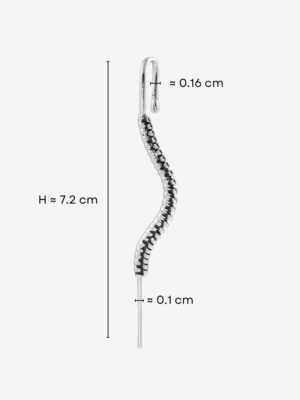HAUTEHAUS-LSEC [Linéa Spine Ear Cuff, with measurements]