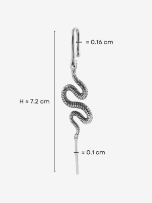 HAUTEHAUS-SCEC [Serpent Crawler Ear Cuff, with measurements]