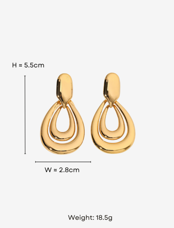 Twin Water Drop Earrings