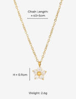 Blooming Jasmine Pendant Necklace