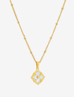 French Cross Pendant Necklace