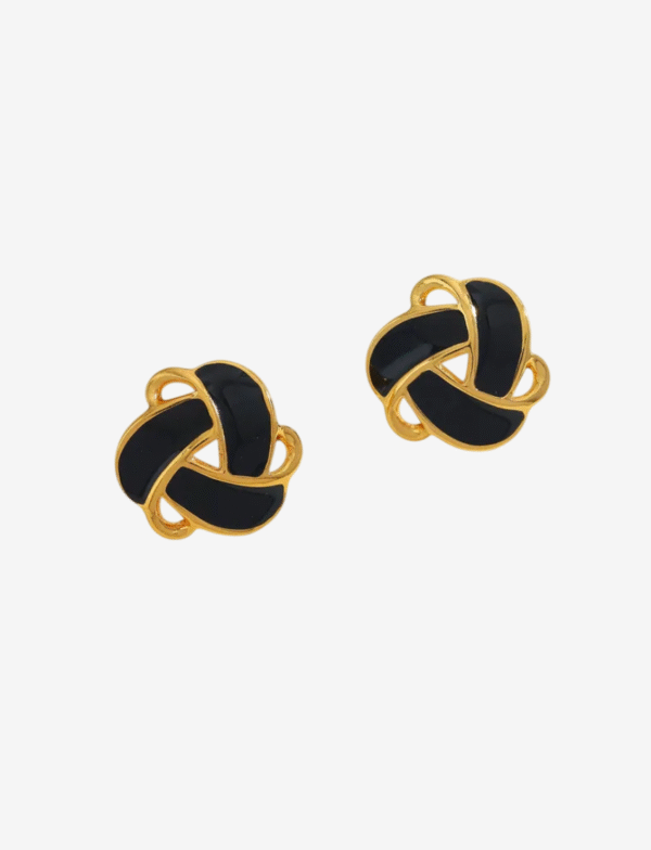 Golden Knot Studs Earrings
