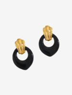 Hathor Black Stud Earrings