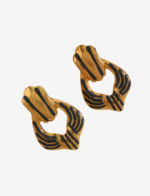 Hathor Black Stud Earrings