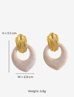 Hathor Ivory Stud Earrings