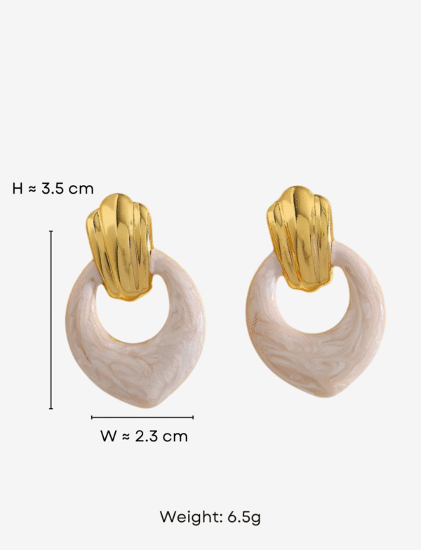 Hathor Ivory Stud Earrings