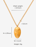 Sleeping Muse Pendant Necklace