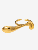 Liquid Wave Adjustable Open Ring