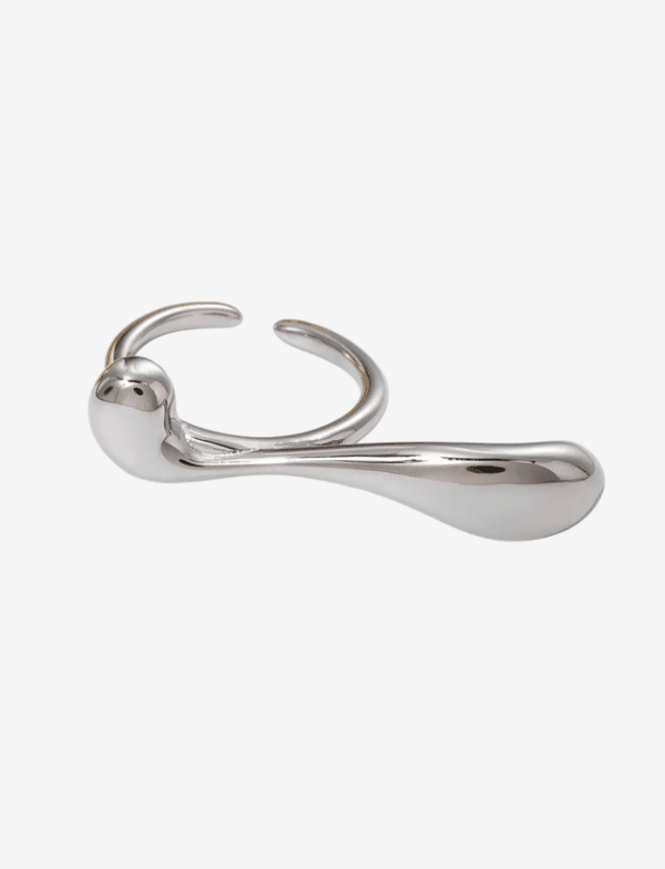 Liquid Wave Adjustable Open Ring