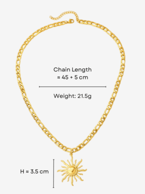 HAUTEHAUS - HPN [Helios Pendant Necklace, with measurements]