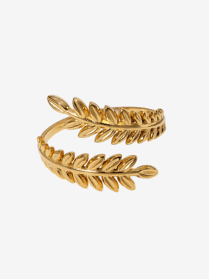 Laurel Wreath Adjustable Open Ring